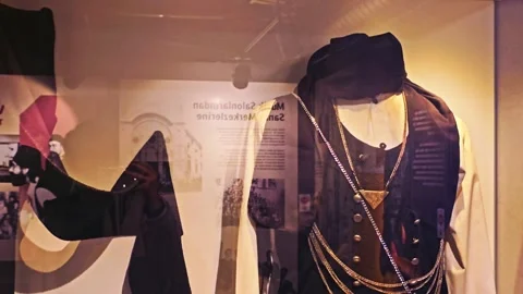 The interior of the museum of the old and new york Stock-Footage 277163090