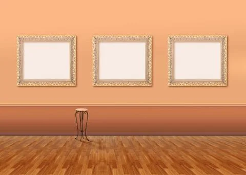 Interior of museum Stock Photos