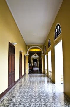 Interior at museum Stock Photos