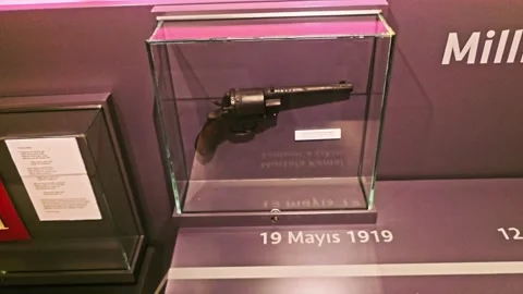 The interior of the museum of the russian federation Video stock 277165152