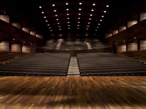 Interior of music auditorium Stock Photos