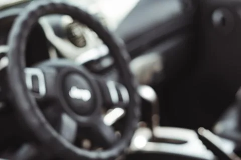 The interior of the new car Stock Photos