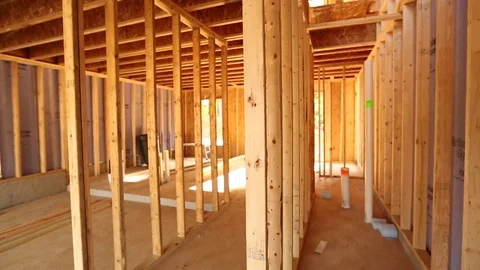 Interior of New Construction Stock Footage 81749626