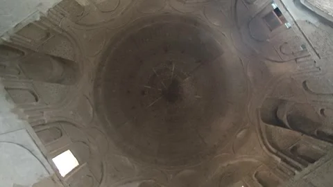 Interior of Nizam al Mulk Dome - Ancient Craftsmanship and Islamic Architecture Stock Footage 340484596