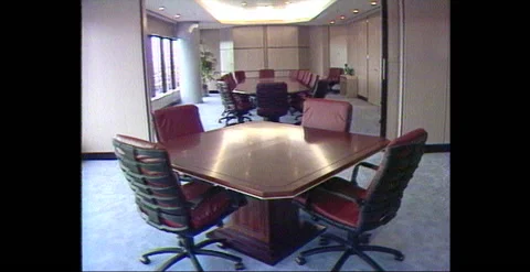 Interior of Offices &amp; Workplaces in the 1980s  Stock Footage 240080880