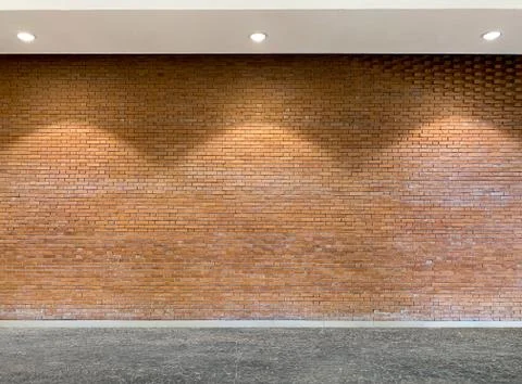 Interior of old brick texture background Stock Photos