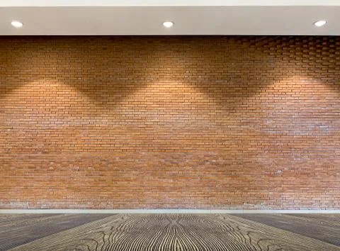 Interior of old brick texture background Stock Photos