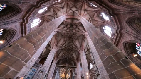 Interior Old cathedral n ancient church of holy Jesus Christ sepulchre Stock-Footage 332348986
