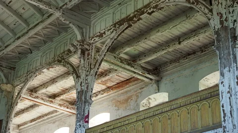 Interior of an old Church Stock-Footage 133283331