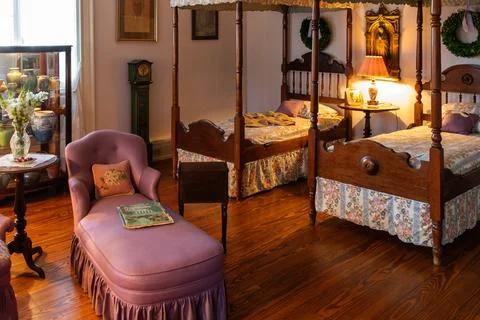 The interior of an old colonial building Stock Photos