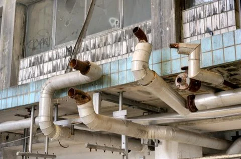 Interior old factory Stock Photos