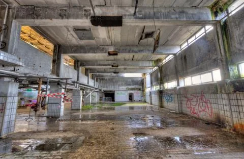 Interior old factory Stock Photos