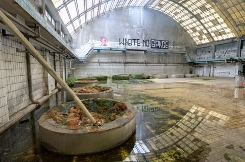 Interior old factory Foto stock