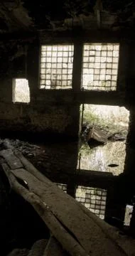 Interior of an old factory Stock Photos