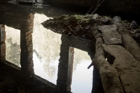 Interior of an old factory Stock Photos