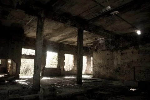 Interior of an old factory Stock Photos