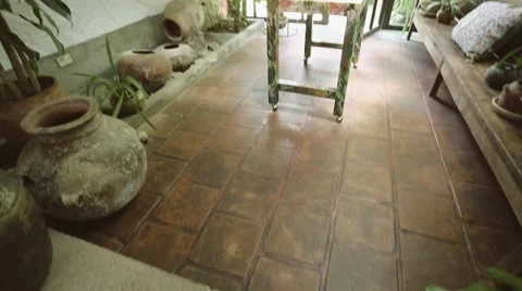 Interior of an Old Fashioned House Stock Footage 49143547