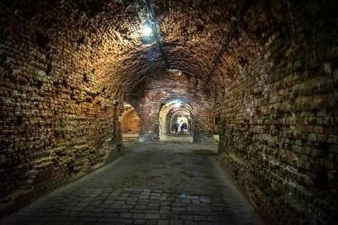 Interior of old Fort 5 King Frederick William III in Kaliningrad. Russia Foto stock