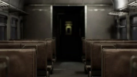 Interior of old soviet electric train Stock Footage 150309015