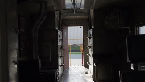 Interior Of An Old Train Car Stock Footage 87480245
