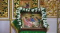 The interior of an orthodox church. 4K. 4k or 4k+ Resolution