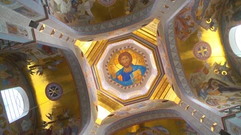Interior Of Orthodox Church Stock Footage 249740969