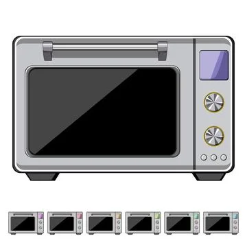 Interior oven kitchen cartoon vector graphic 스톡 일러스트