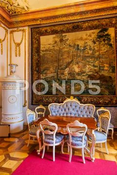 Interior of palace in Salzburg Austria Stock Photos