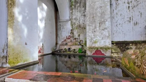 Interior of Palace of Sintra, located in the town of Sintra, in Portugal Video stock 276736762