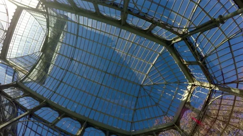 Interior Of Palacio De Cristal Del Retiro Stock Footage 104714722
