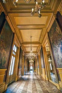 The interior of the Palais Garnier located in Paris, France Paris, France ... Stock-Fotos