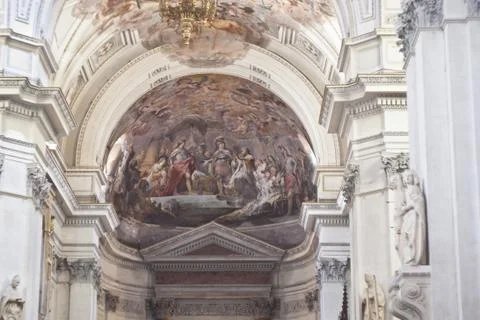 Interior of Palermo Cathedral Stock Photos