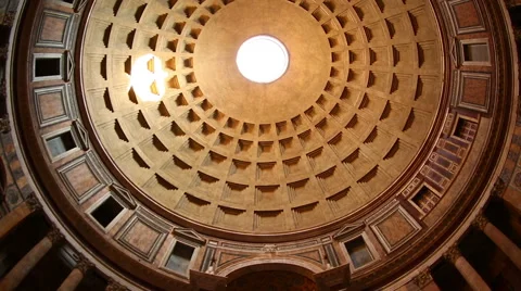 Interior Pantheon of Rome Stock Footage 53259620