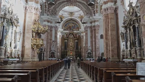 Interior part of the Cathedral of St. James. 库存影片 276607199