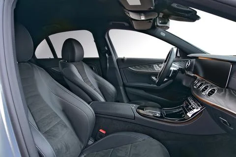 Interior of a passenger car with a dashboard Stock Photos