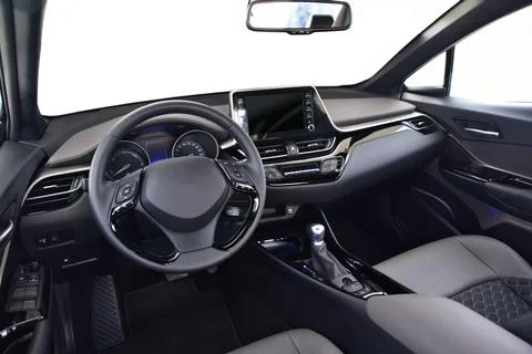 The interior of a passenger car Stock Photos
