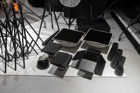 Interior of the photo studio Stock Photos