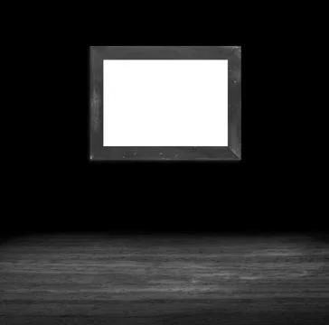 Interior picture frames on wall Stock Illustration