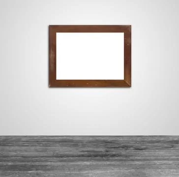 Interior picture frames on wall Stock Photos