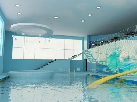 Interior of pool Stock Photos