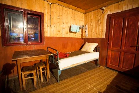 Interior of poor house Stock Photos