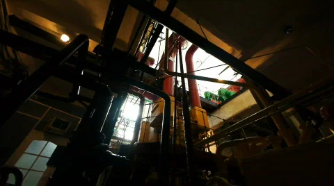 Interior of power station 1 Stock Footage 791997
