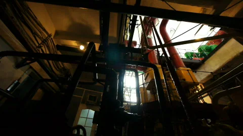 Interior of power station 2 Vídeo Stock 792003