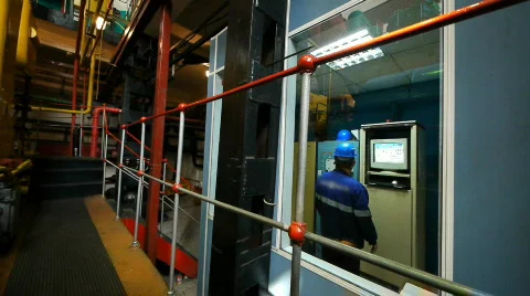 Interior of power station 3 Stock Footage 792020