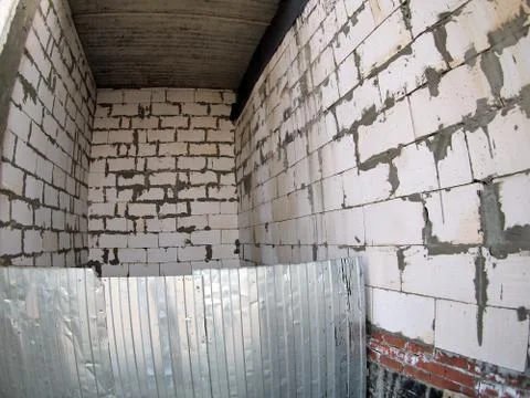 Interior of the premises during construction Stock Photos