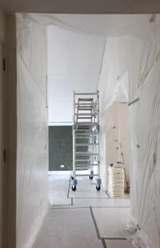 Interior prepared for plastering Stock Photos