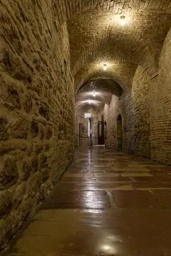 Interior of a religious convent Stock Photos