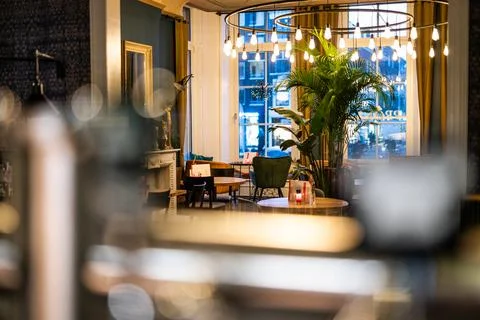 Interior restaurant 85mm Stock Photos