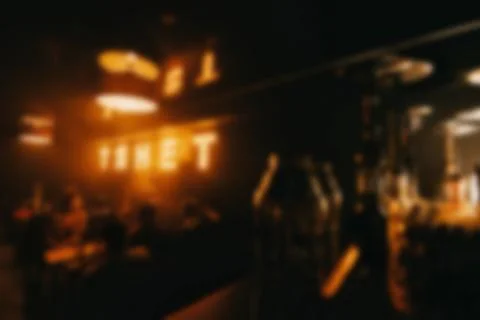 Interior of the restaurant bar is out of focus with a blur Stock Photos
