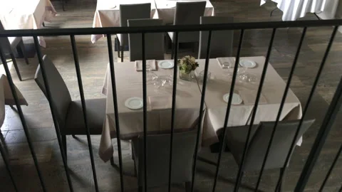 Interior of a restaurant. Stock Footage 199171647